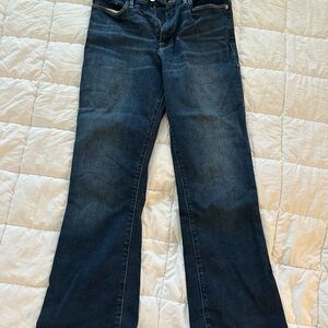 Frame Denim Indigo Wide Leg Jeans